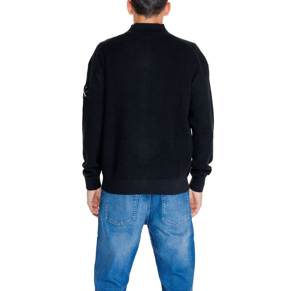 Cárdigan Rigenerato de algodón negro de Calvin Klein Jeans