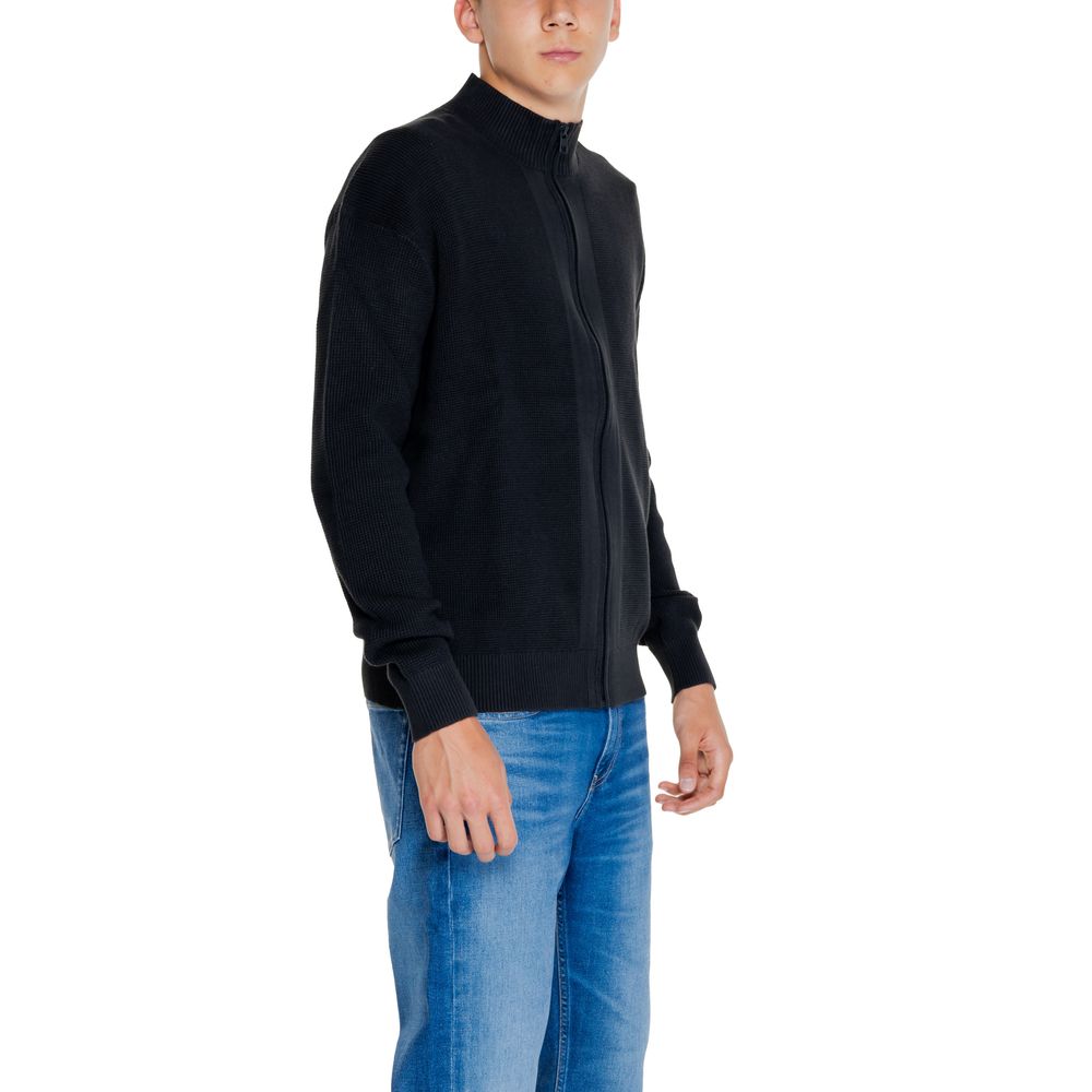 Cárdigan Rigenerato de algodón negro de Calvin Klein Jeans