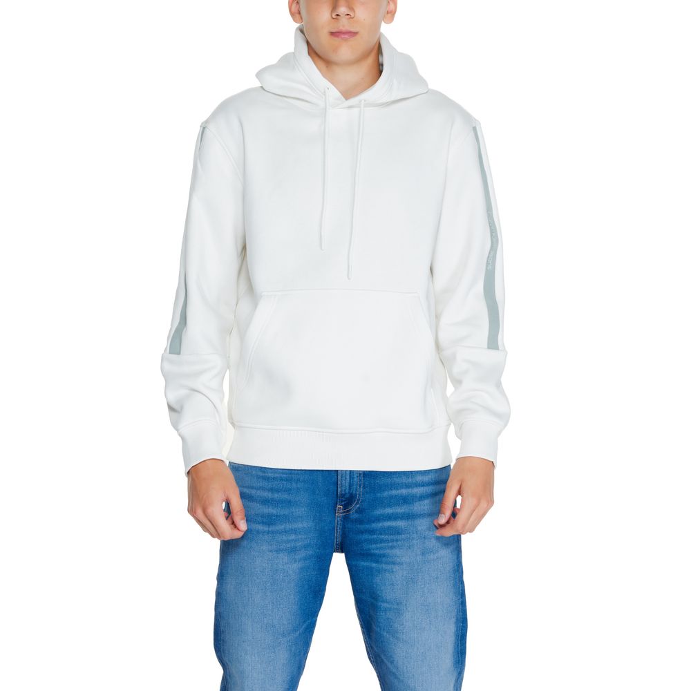 Suéter de algodón color crema de Calvin Klein Jeans