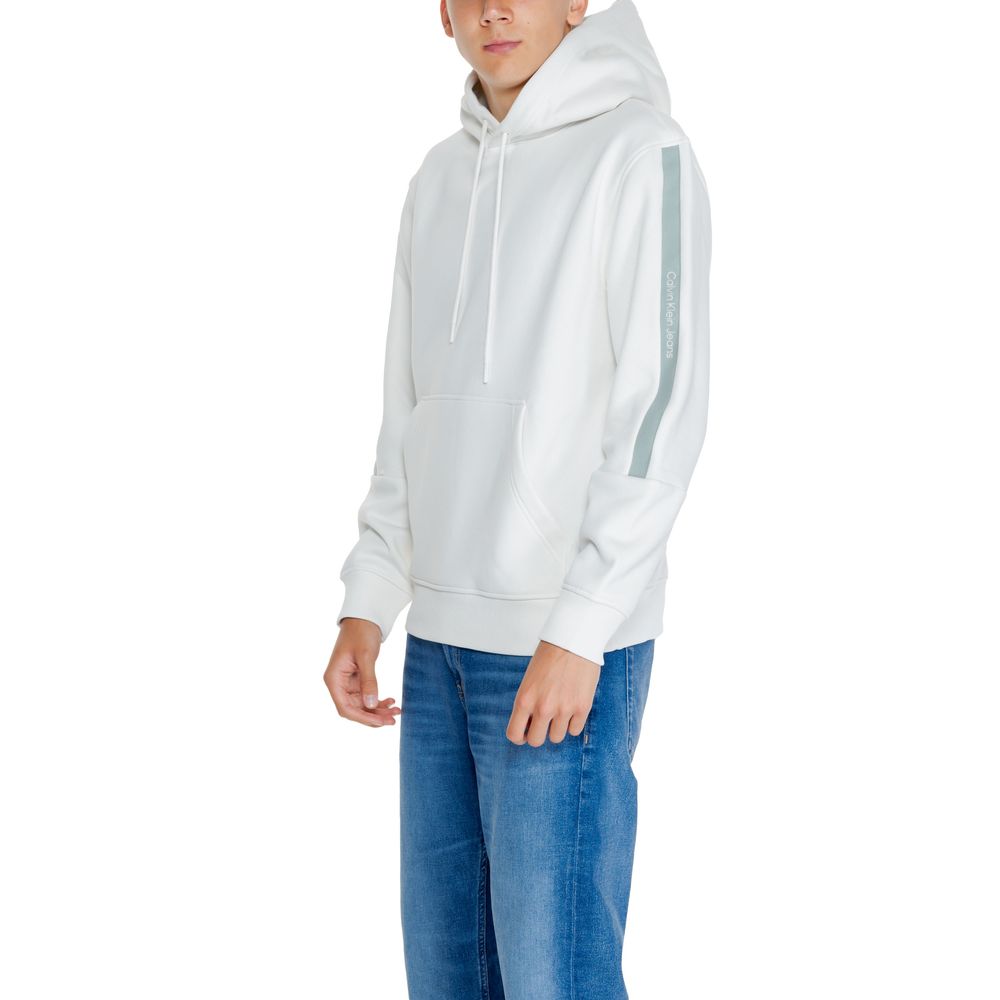 Suéter de algodón color crema de Calvin Klein Jeans