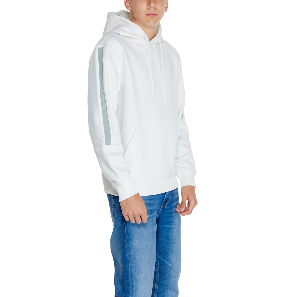 Suéter de algodón color crema de Calvin Klein Jeans
