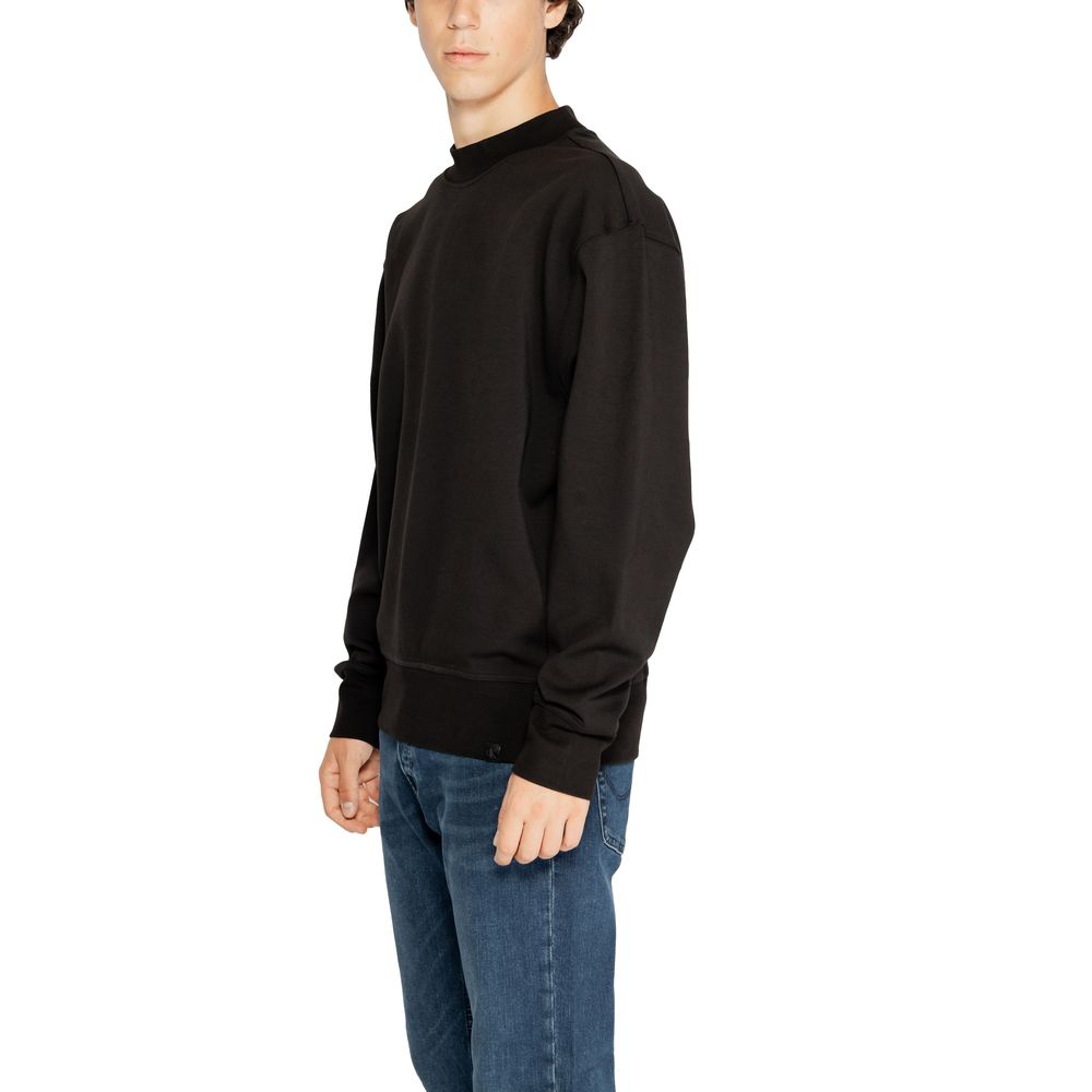 Pull Rigenerato en coton noir Calvin Klein Jeans