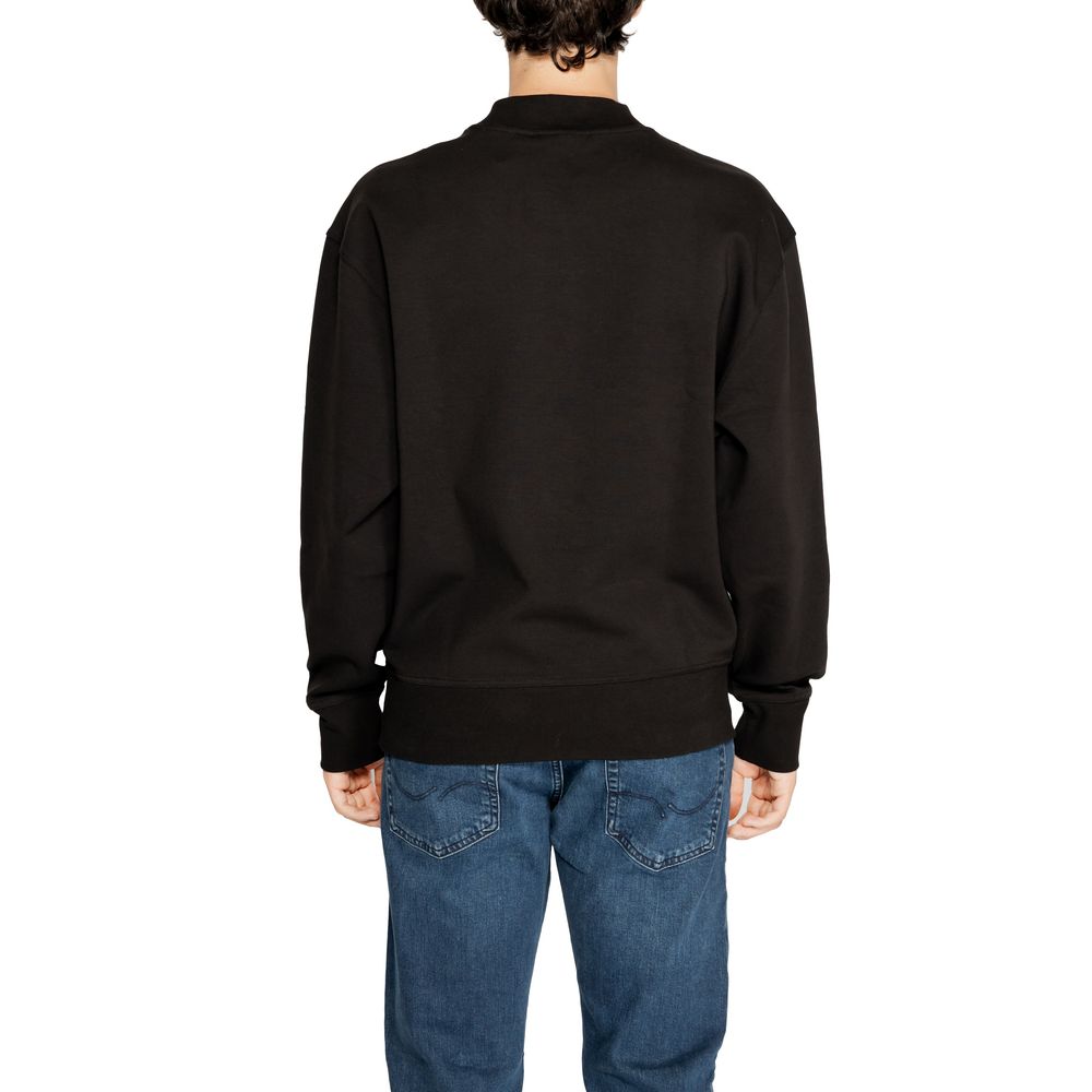Pull Rigenerato en coton noir Calvin Klein Jeans