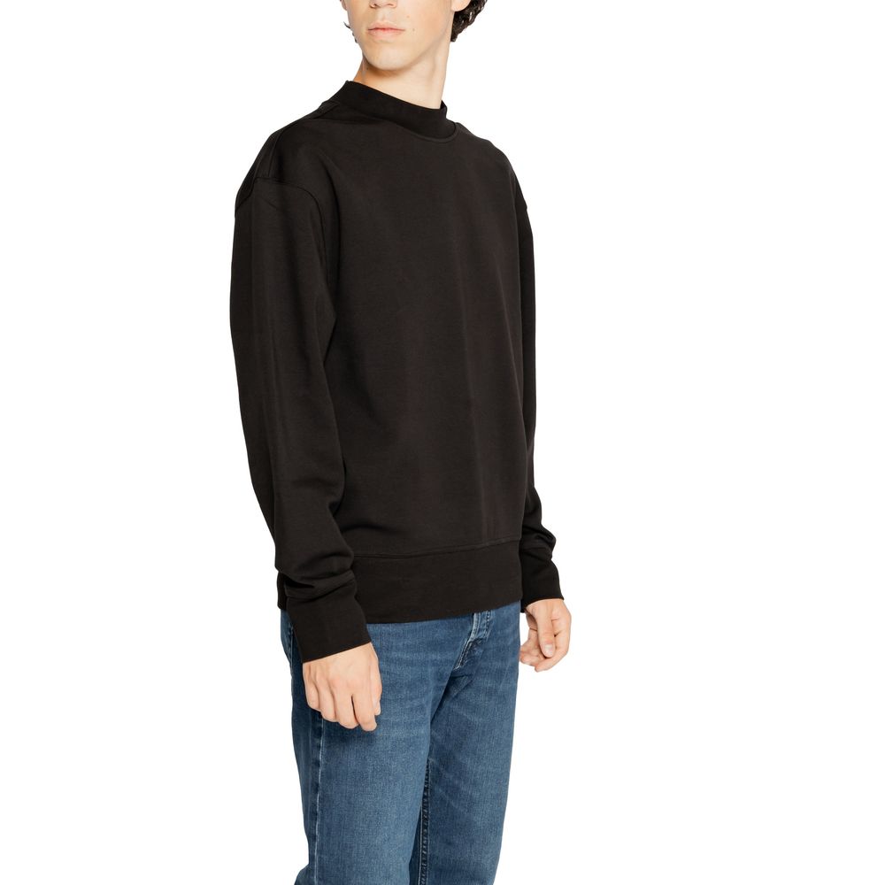 Pull Rigenerato en coton noir Calvin Klein Jeans