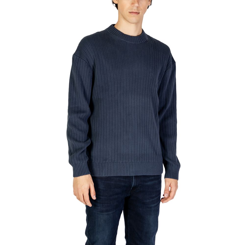 Suéter de algodón azul de Calvin Klein Jeans