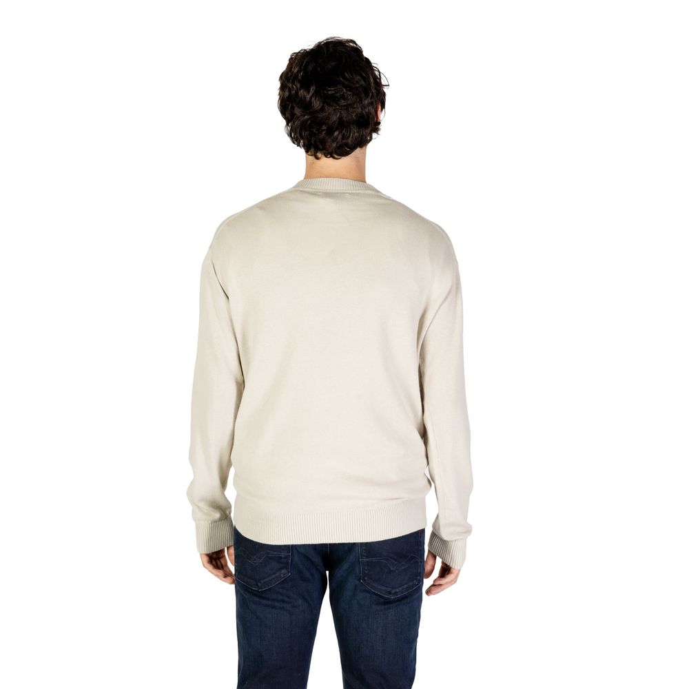 Suéter de algodón orgánico beige de Calvin Klein Jeans