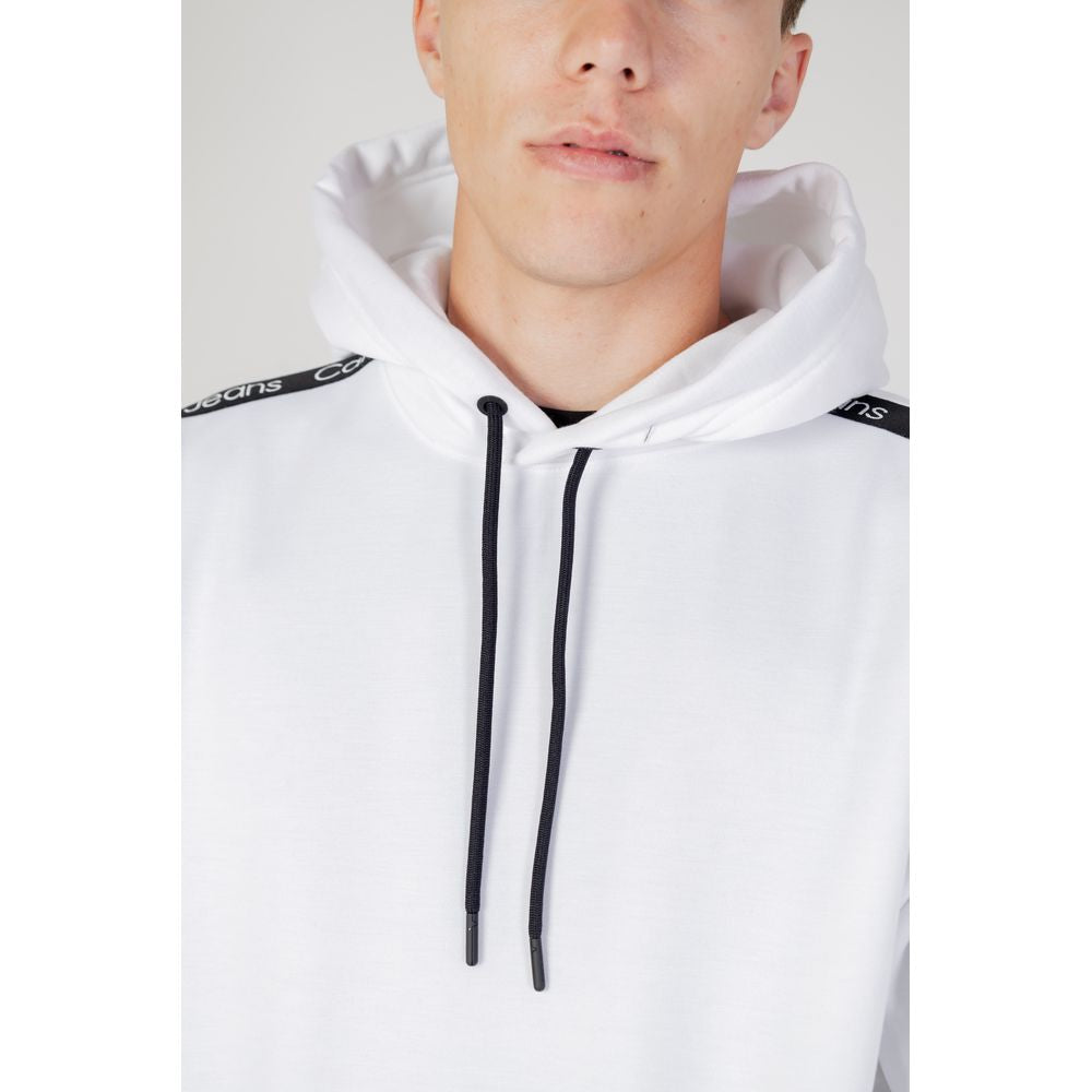 Calvin Klein Jeans White Cotton Hoody