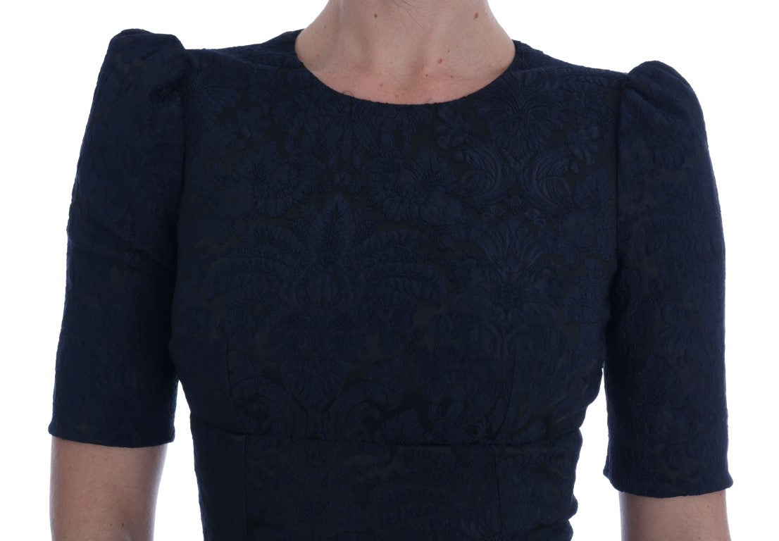 Dolce & Gabbana Floral Brocade Mini Flare Dress - Elegance Online Limited
