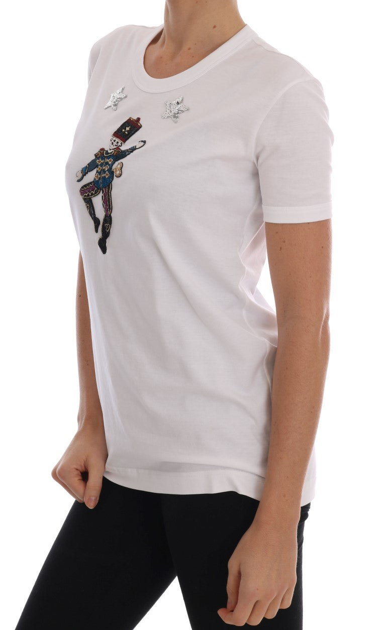 Dolce & Gabbana Camiseta De Algodón De Cuento De Hadas Con Lentejuelas