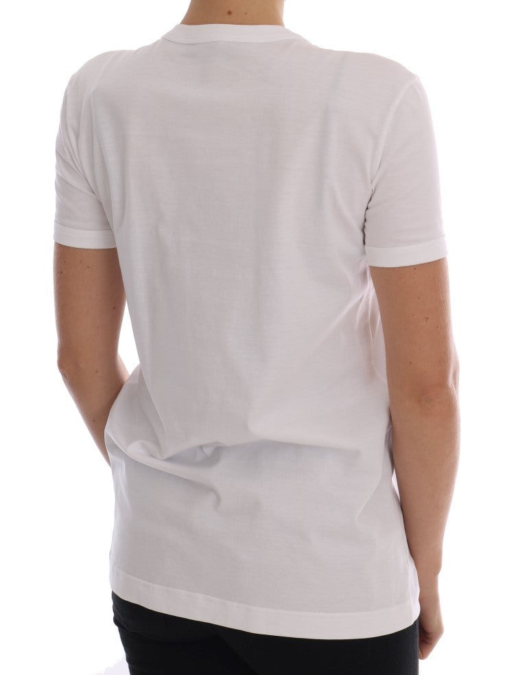Dolce & Gabbana Camiseta De Algodón De Cuento De Hadas Con Lentejuelas