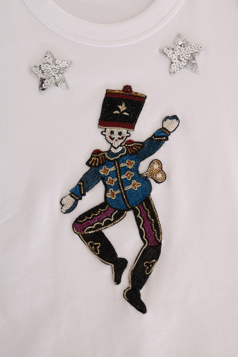 Dolce & Gabbana Camiseta De Algodón De Cuento De Hadas Con Lentejuelas