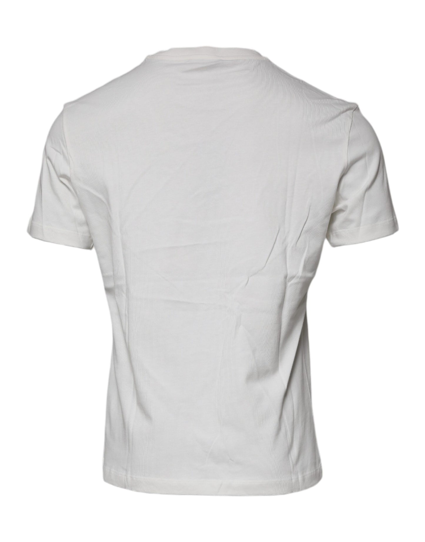 T-shirt ras du cou en coton blanc à imprimé Medusa Versace