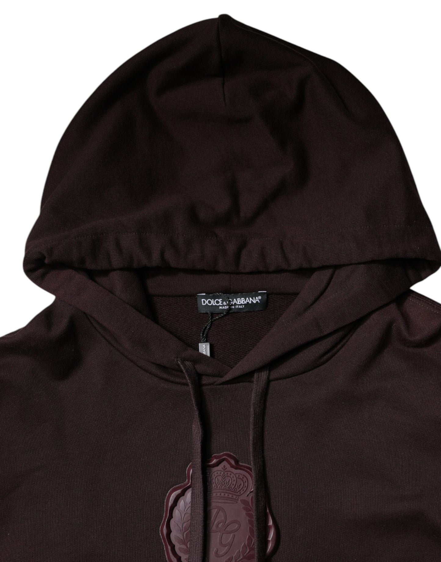 Sudadera con capucha de algodón marrón para hombre de Dolce & Gabbana