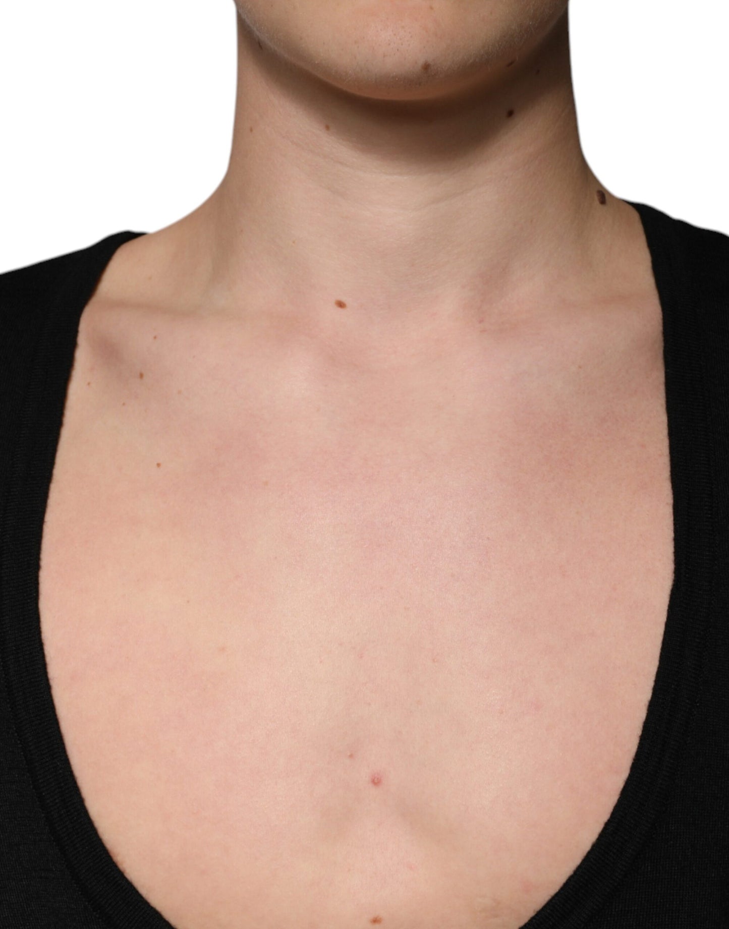 Dolce & Gabbana Jersey de lana negro con cuello redondo