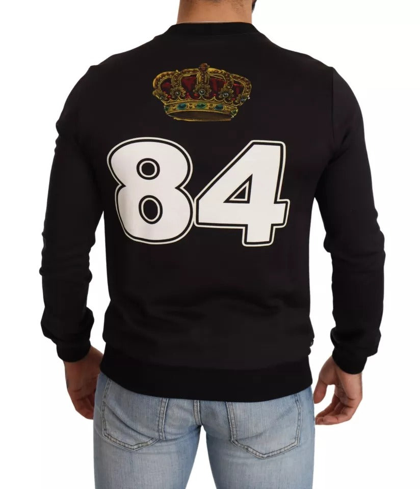 Sudadera con capucha y estampado de Cupido en color negro de Dolce & Gabbana