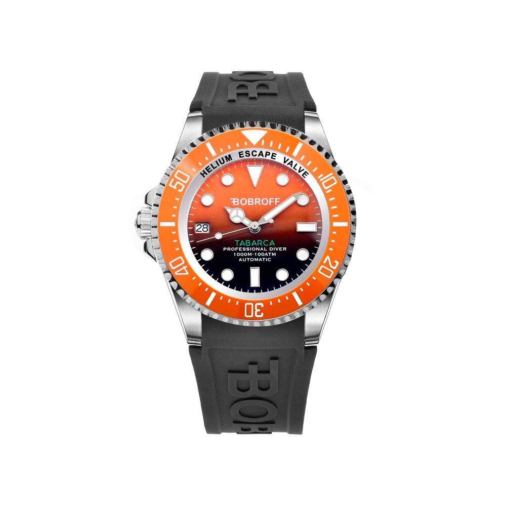 Reloj Bobroff de caucho negro