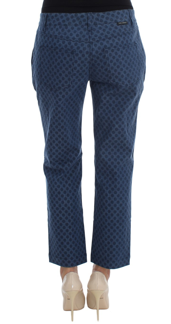 Dolce & Gabbana Polka Dotted Capri Stretch Jeans - Elegance Online Limited