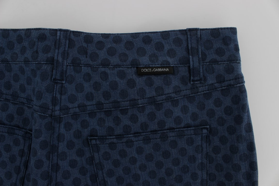 Dolce & Gabbana Polka Dotted Capri Stretch Jeans - Elegance Online Limited