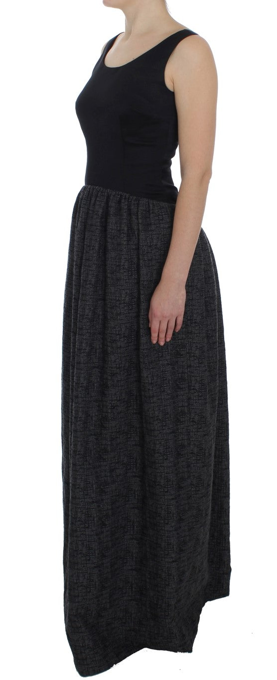 Dolce & Gabbana Elegant Black Full-Length Sheath Dress - Elegance Online Limited