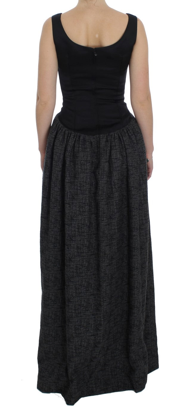 Dolce & Gabbana Elegant Black Full-Length Sheath Dress - Elegance Online Limited