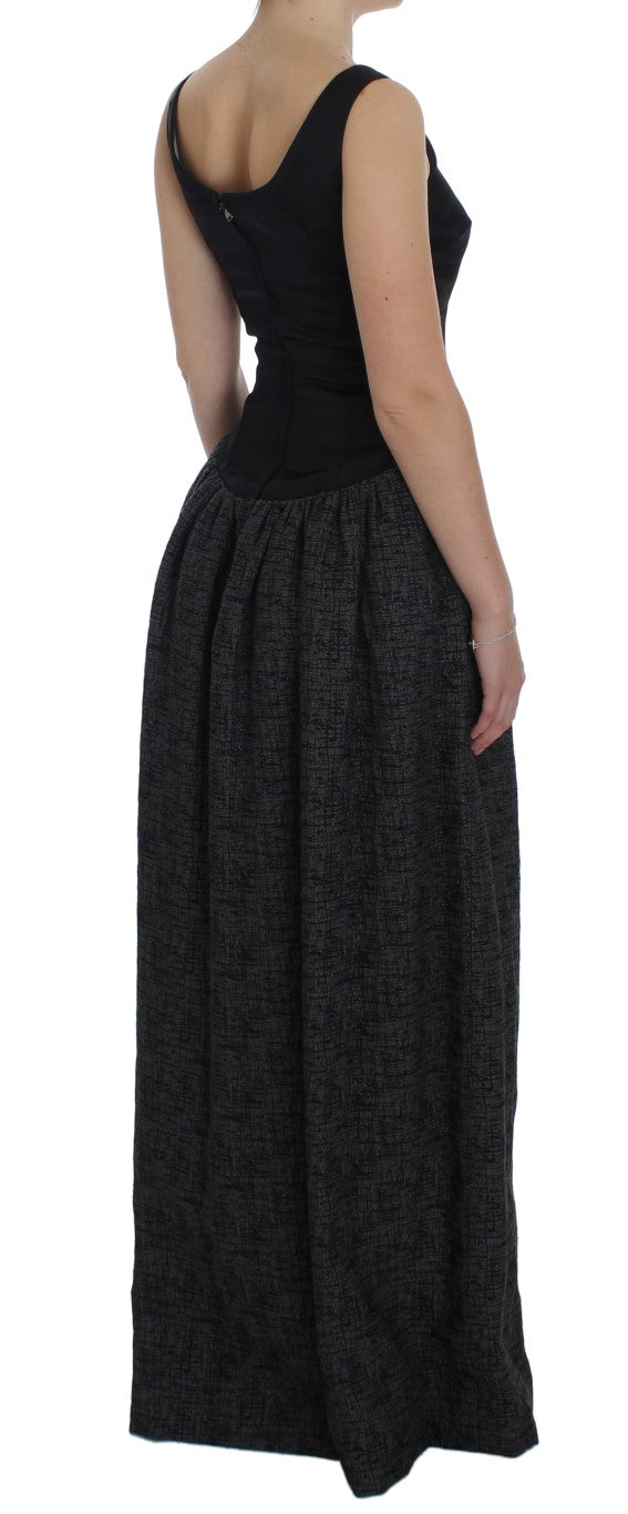 Dolce & Gabbana Elegant Black Full-Length Sheath Dress - Elegance Online Limited