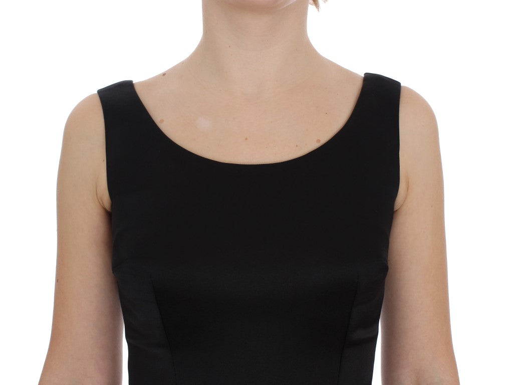 Dolce & Gabbana Elegant Black Full-Length Sheath Dress - Elegance Online Limited