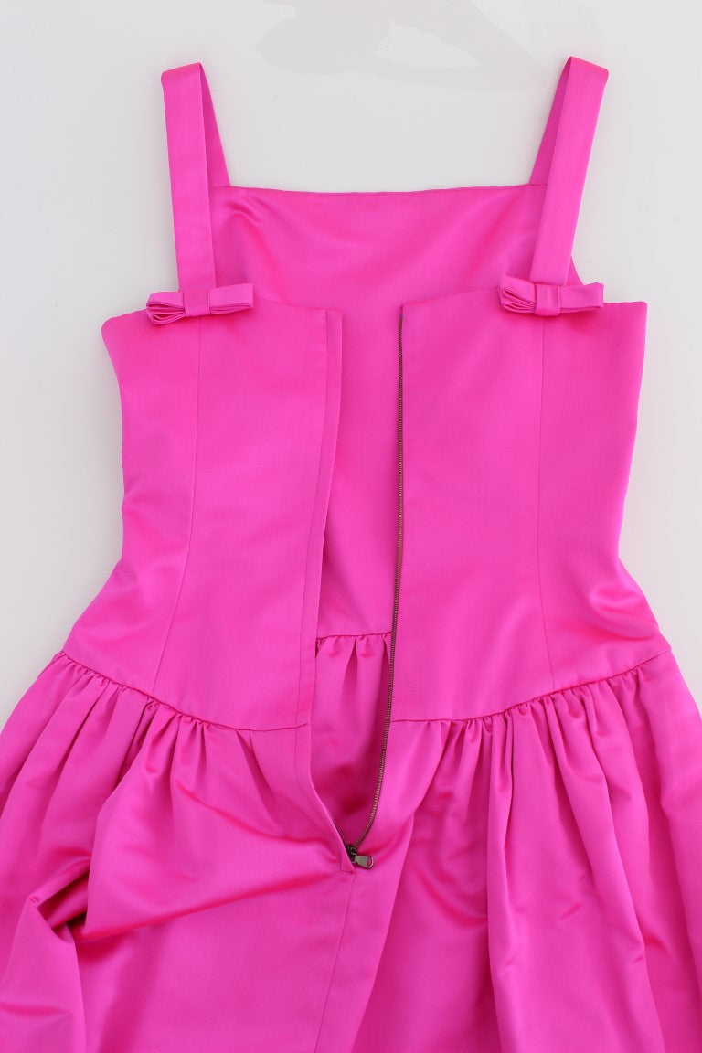 Dolce & Gabbana Elegant Silk Full Length Pink Sheath Dress - Elegance Online Limited