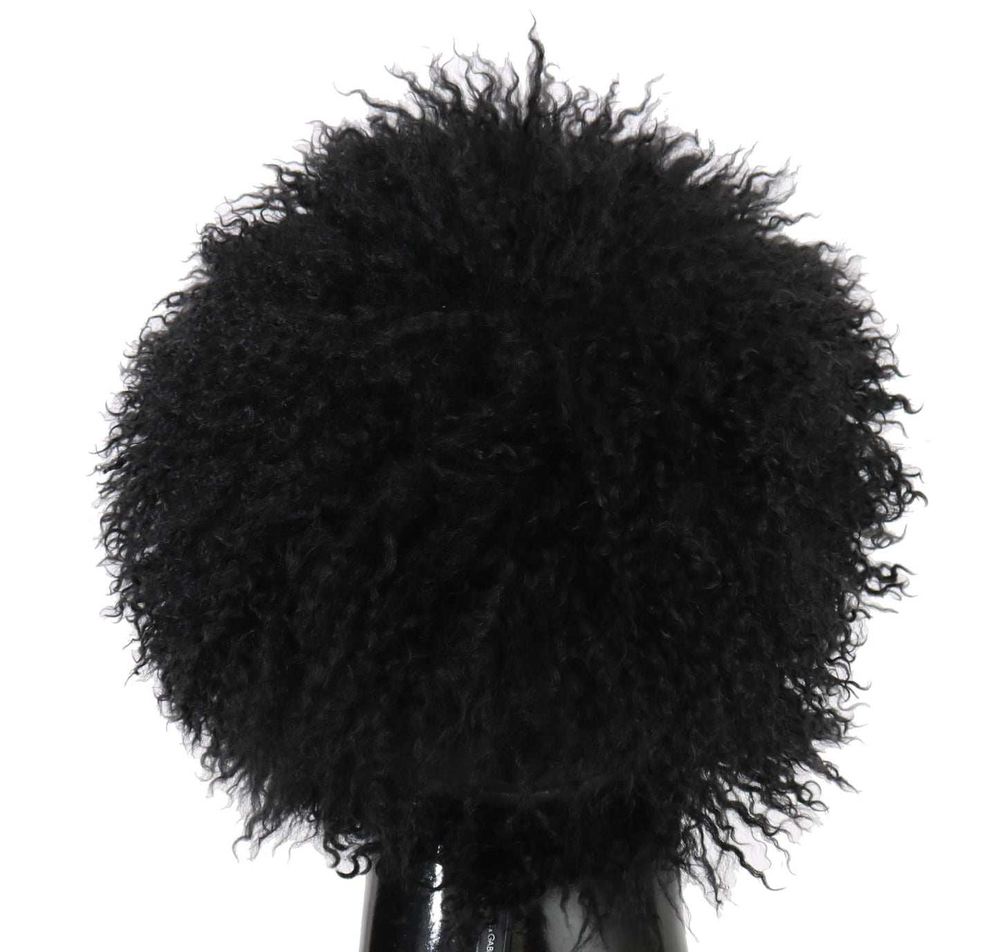Dolce & Gabbana Chic Black Gatsby Cap in Tibet Lamb Fur - Elegance Online Limited