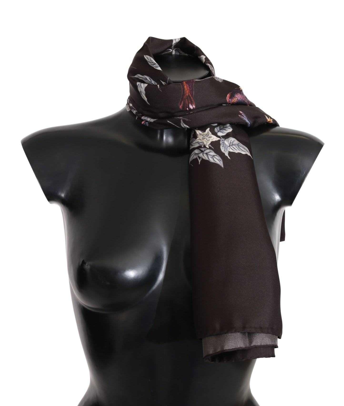 Dolce & Gabbana Elegant Silk Scarf Wrap in Luxe Brown - Elegance Online Limited