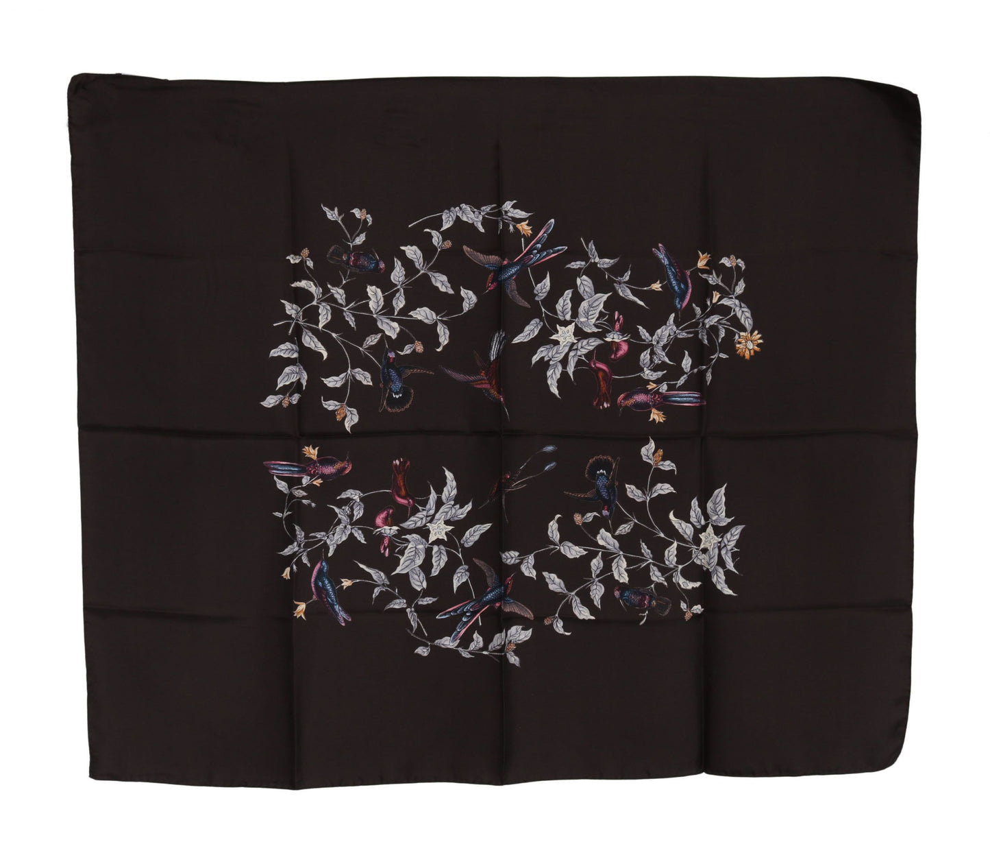 Dolce & Gabbana Elegant Silk Scarf Wrap in Luxe Brown - Elegance Online Limited