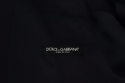 Dolce & Gabbana Elegant Dark Blue Formal Dress Vest