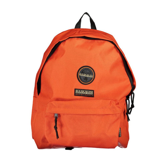 Napapijri Eco-Chic Orange Backpack for the Modern Explorer