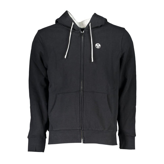 North Sails Eco-Conscious Hooded Sweatshirt in Black