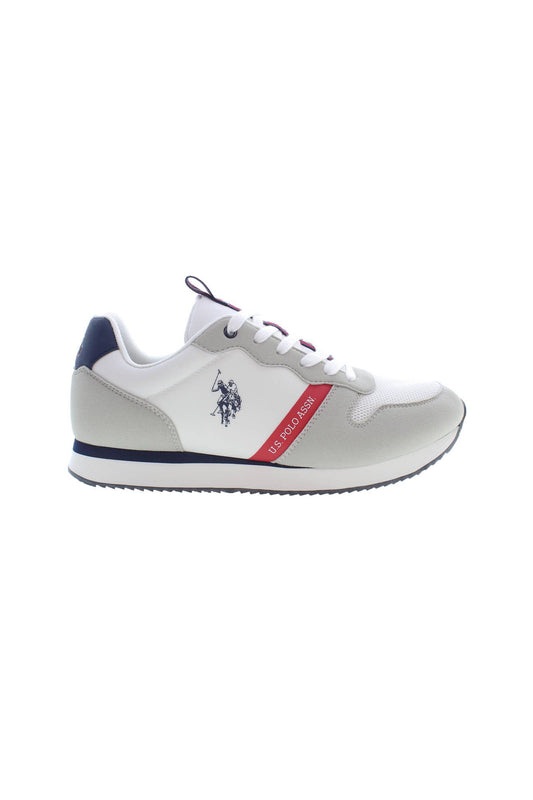 U.S. POLO ASSN. Sleek White Sneakers with Contrast Detailing