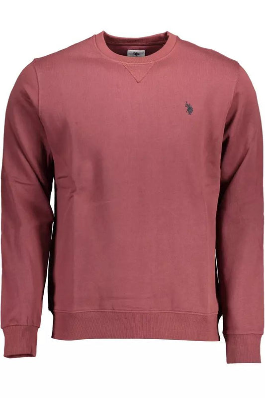 U.S. POLO ASSN. Purple Cotton Round Neck Sweater