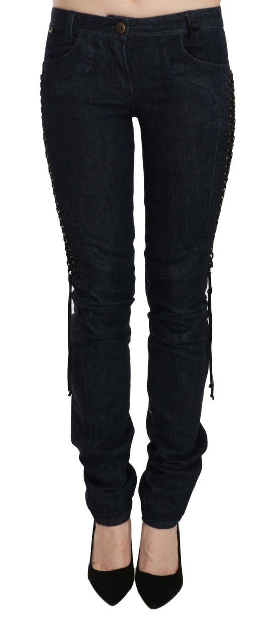 Just Cavalli - Pantalon skinny taille basse