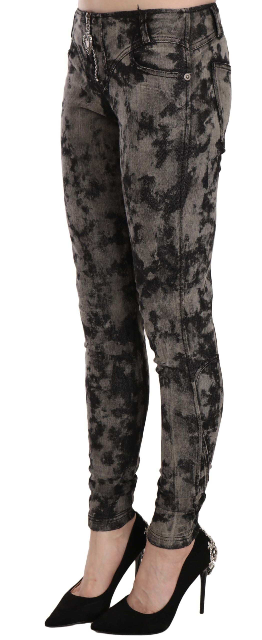 Just Cavalli - Pantalon skinny taille basse en jean