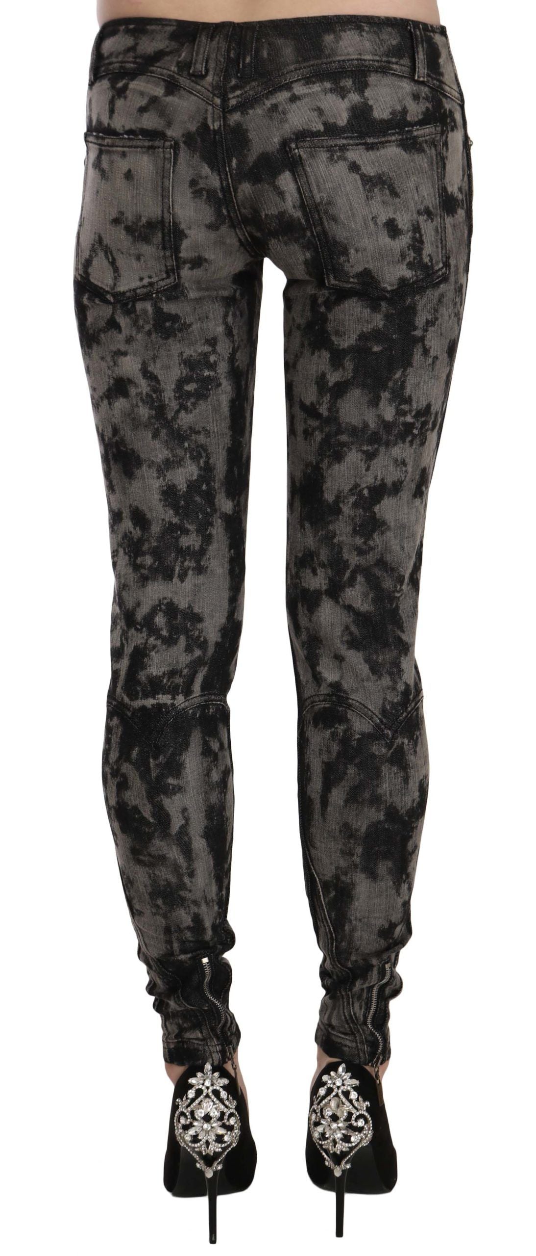 Just Cavalli - Pantalon skinny taille basse en jean