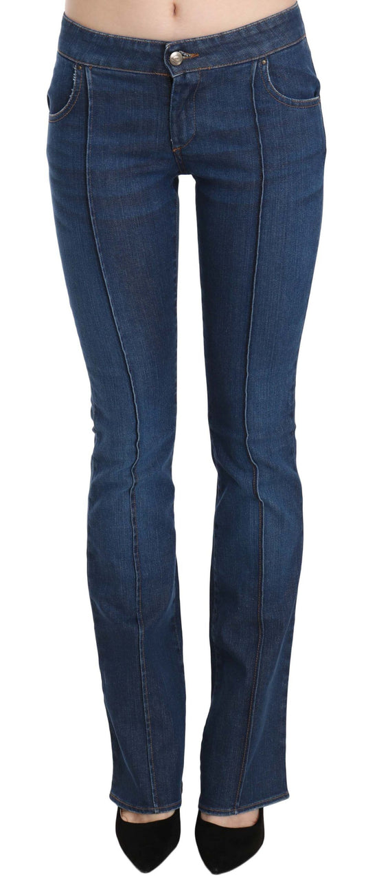 Just Cavalli - Pantalon en jean bootcut délavé bleu