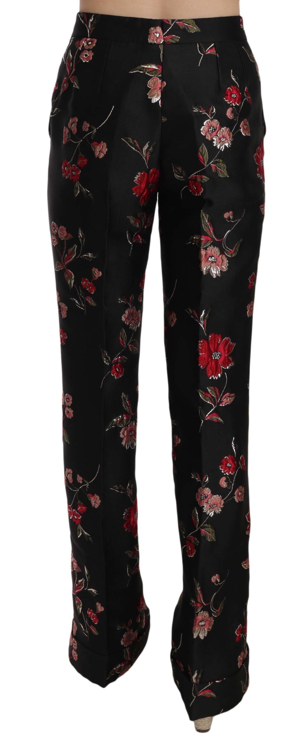 Dolce &amp; gabbana pantalon bootcut à imprimé floral