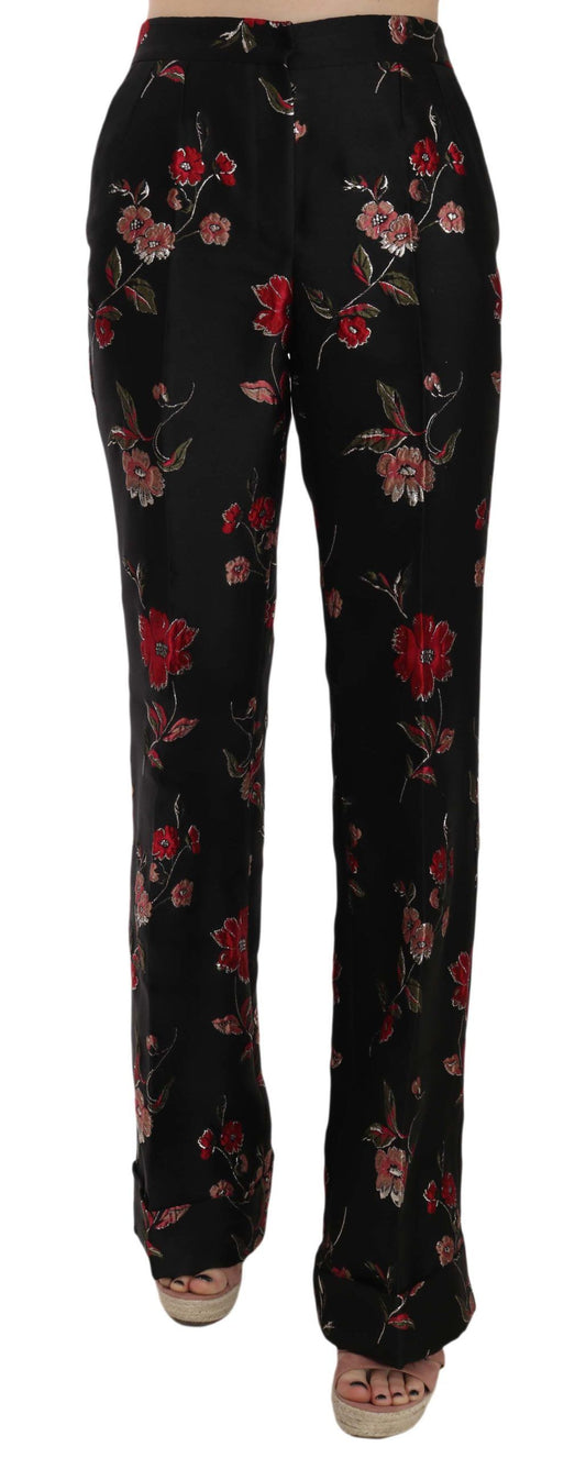 Dolce &amp; gabbana pantalon bootcut à imprimé floral