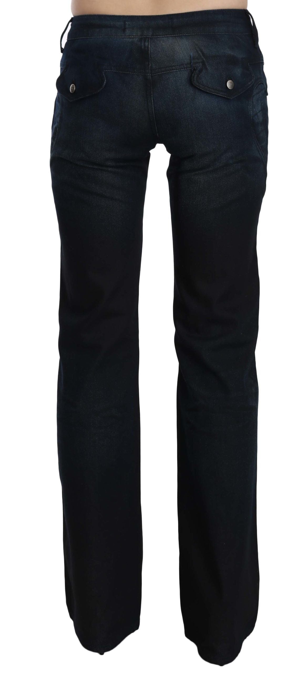 Just Cavalli - Pantalon droit en jean taille mi-haute