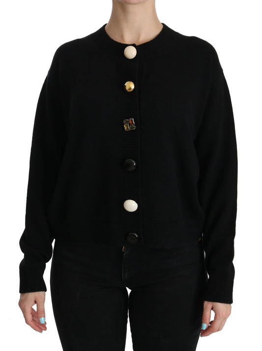 Haut cardigan en cachemire noir Dolce &amp; gabbana