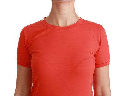 Dolce &amp; Gabbana T-shirt rouge à manches courtes et col rond