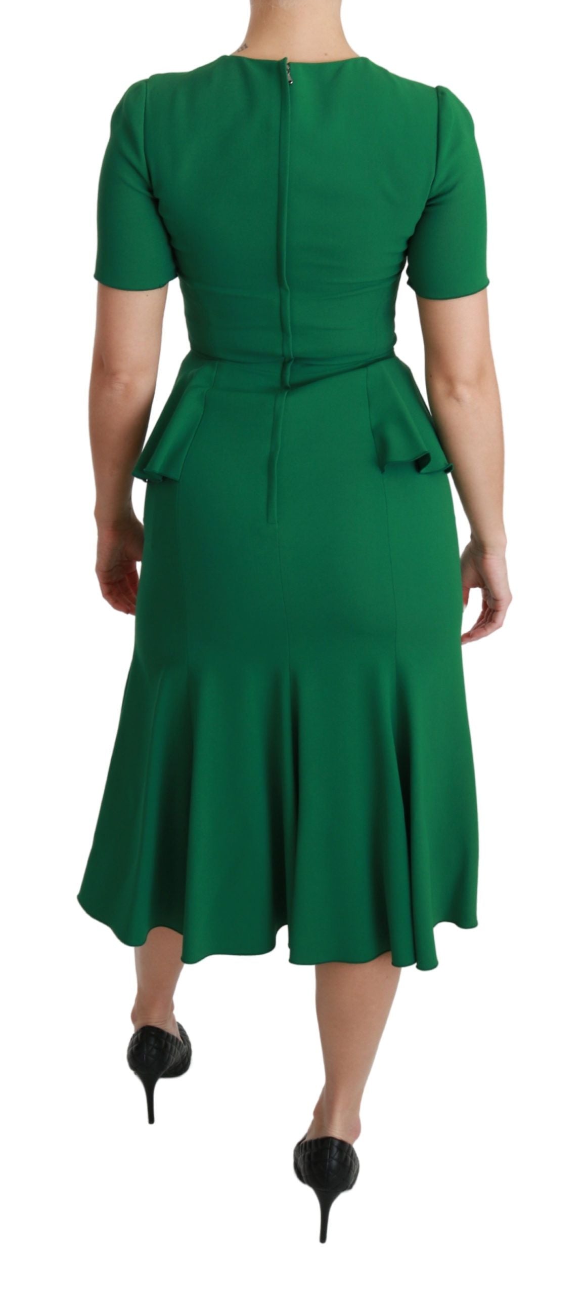 Dolce &amp; Gabbana - Robe midi sirène verte enchantée