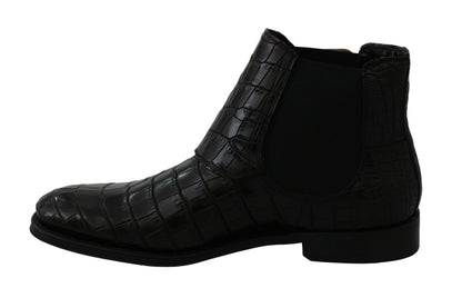 Bottines richelieu derby Dolce &amp; gabbana en cuir exotique