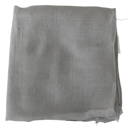 Costume National Elegant Gray Cotton Men's Scarf