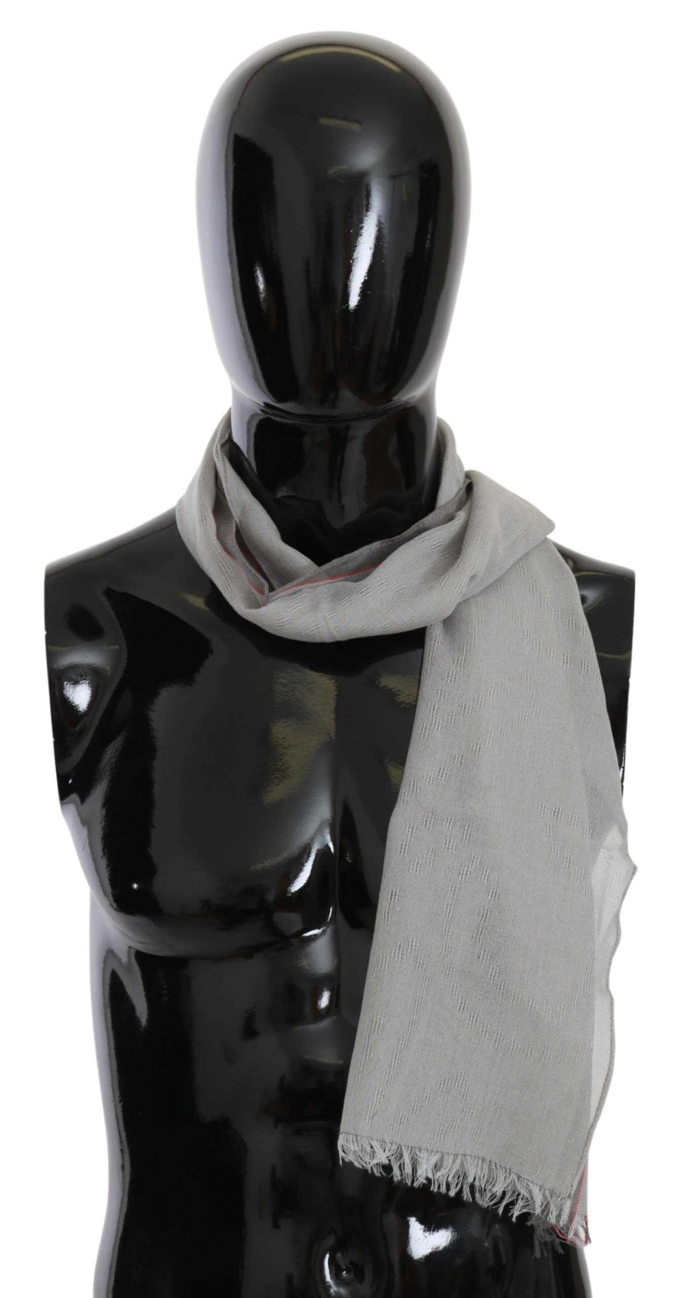 Costume national écharpe homme en coton gris