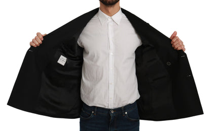 Dolce &amp; Gabbana Elegante blazer formal negro de corte slim