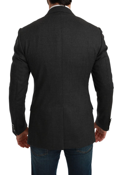 Dolce &amp; Gabbana Elegante blazer formal gris de corte slim